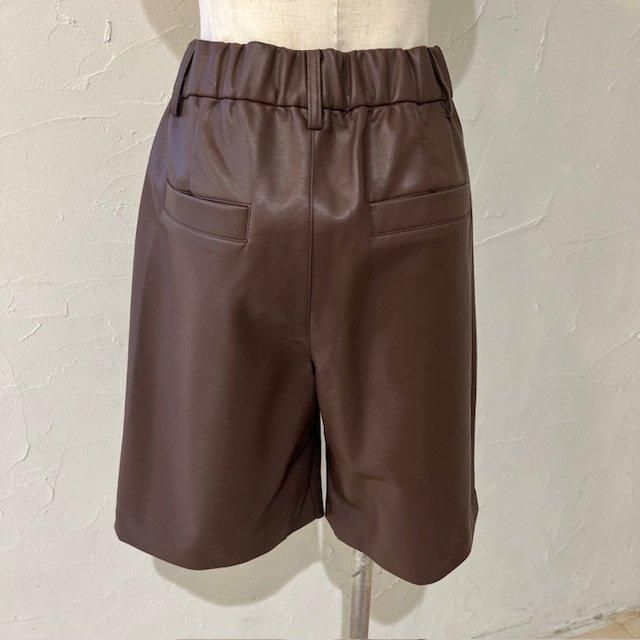 SELECT eco leather half pants - aries mirage