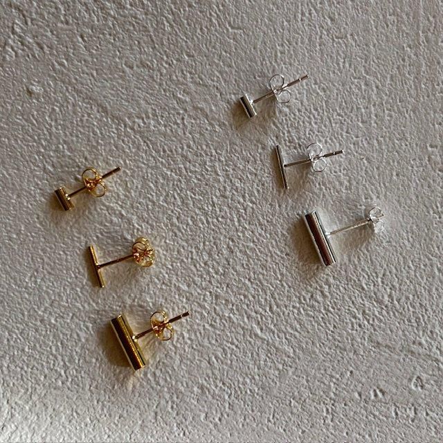 TODAYFUL Mini Bar Pierce 3 Set ( Silver 925 ) - aries mirage