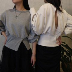 SELECT back open design pullover