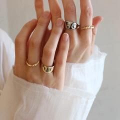 aries knot double ring 