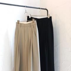 TODAYFUL Tuck Wide Trousers