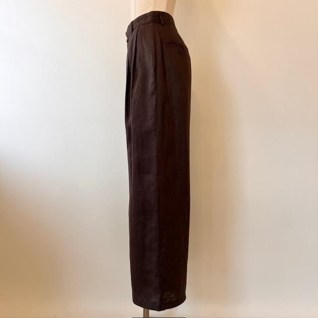 etre tokyo ドロストヘムリネンワイドパンツ ドロストヘムリネンワイドパンツ(S WHITE): ボトムス │ ETRE