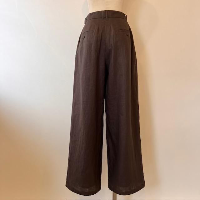 etre tokyo ドロストヘムリネンワイドパンツ ドロストヘムリネンワイドパンツ(S WHITE): ボトムス │ ETRE