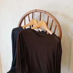 SELECT wool blend sheer long tee