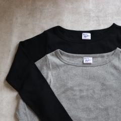 SELECT 【Robert P. MILLER】 Panel rib Boatneck Tee