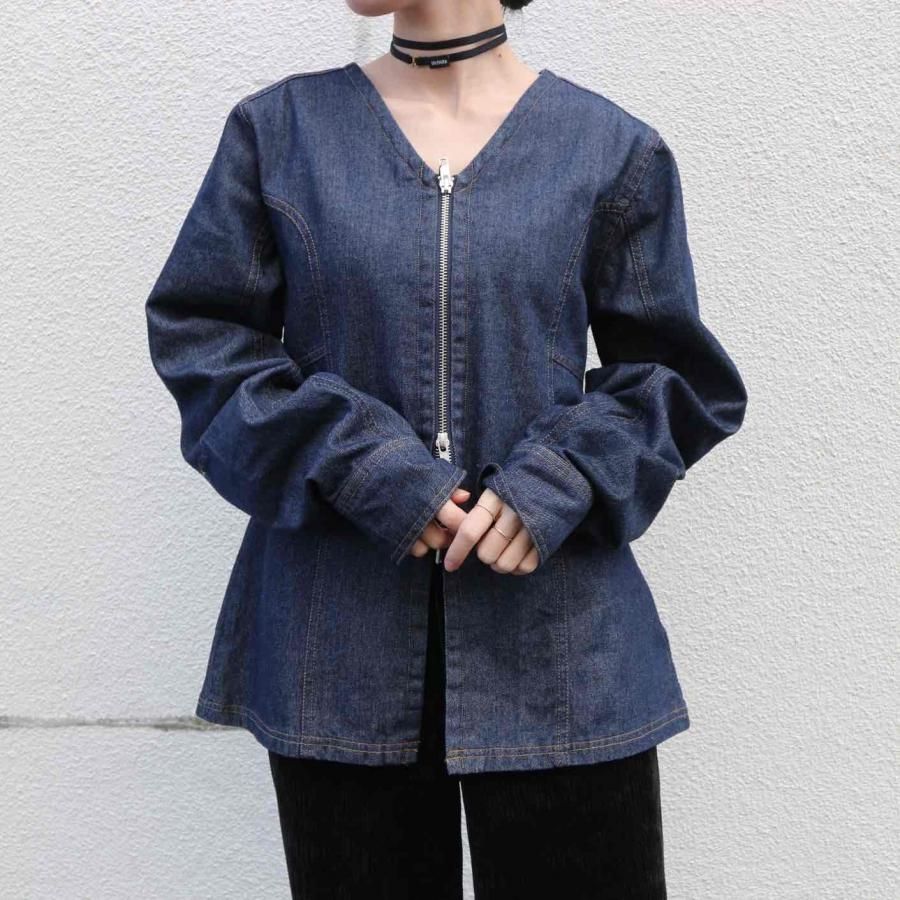 SELECT denim zip tunic - aries mirage