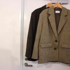 ETRE TOKYO チェックツィードテーラージャケット
