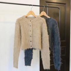 SELECT mohair touch cropped cardigan