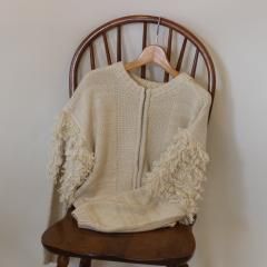 SELECT fringe knit cardigan