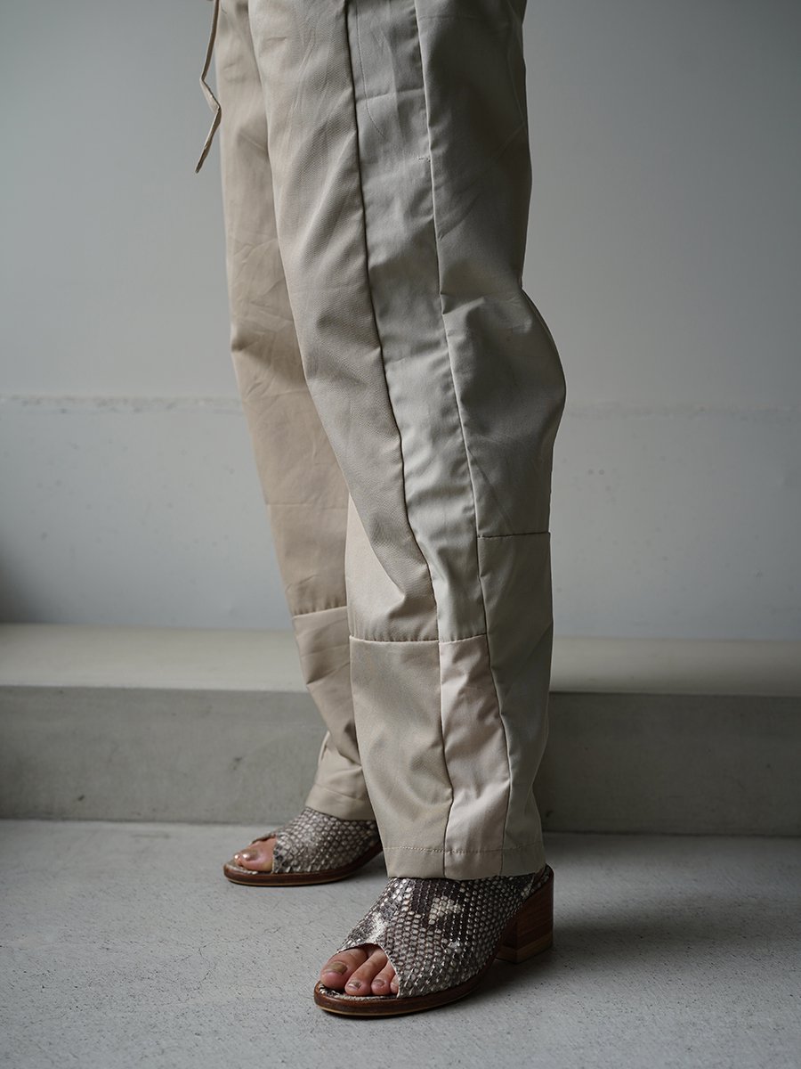 SEEALL RECONSTRUCTED TRENCH PANTS