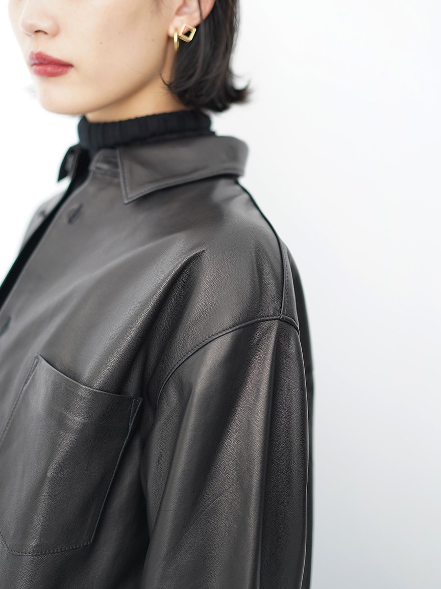 Graphpaper Sheep Leather Oversized Shirt