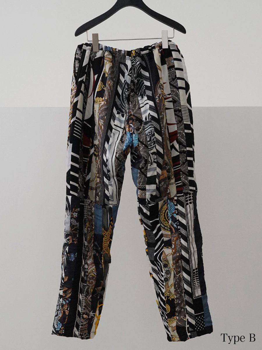 SEE ALL RECONS TRUCTED SCARF PANTS (black)