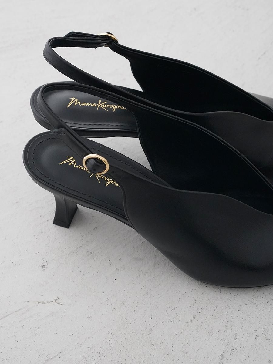 Mame Kurogouchi Curved Line Sling Back Heels - Altamira Mame Kurogouchi Curved Line Sling Back Heels - Altamira