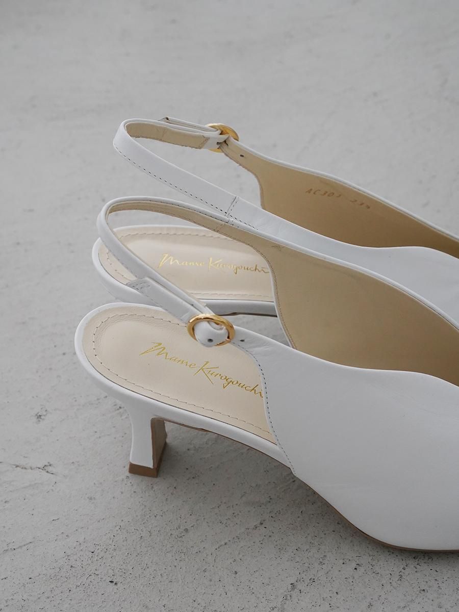 Mame Kurogouchi Curved Line Sling Back Heels - Altamira Mame Kurogouchi Curved Line Sling Back Heels - Altamira