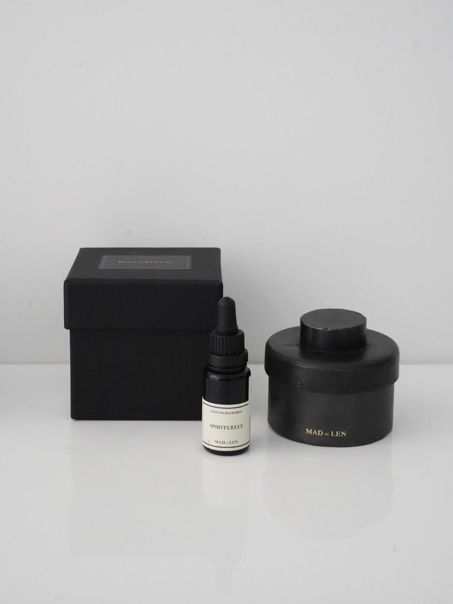 『えりさん』MAD et LENガラスケース付き瓶なし MAD et LEN Pot Pourri BLEU FLAT MINI( SPIRITUELLE ) - Altamira