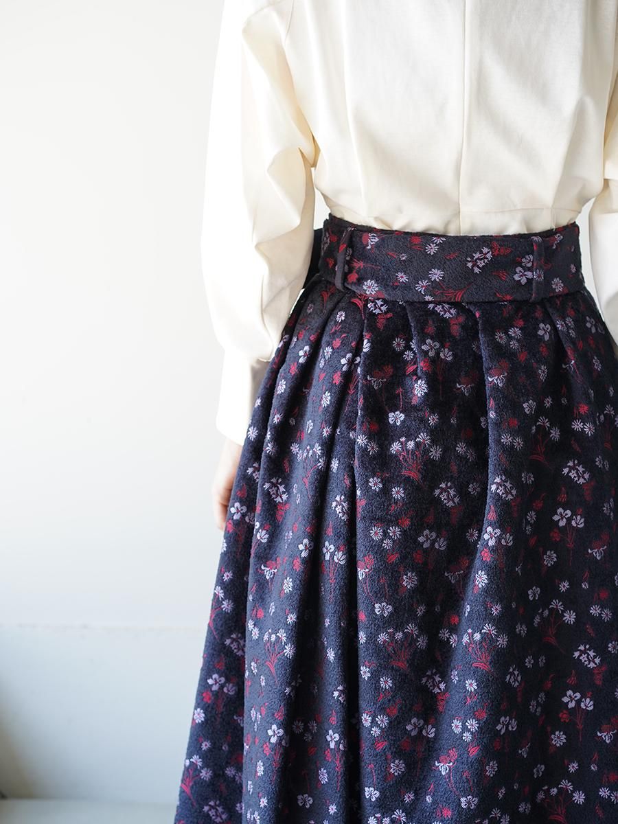 Mame Kurogouchi Floral Jacquard Flared Skirt - Altamira