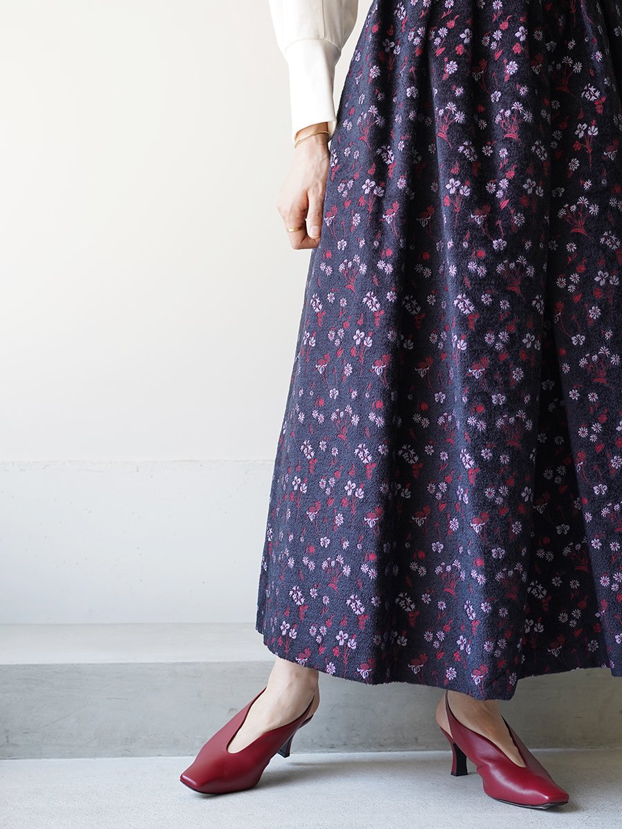 Mame Kurogouchi Floral Jacquard Flared Skirt - Altamira