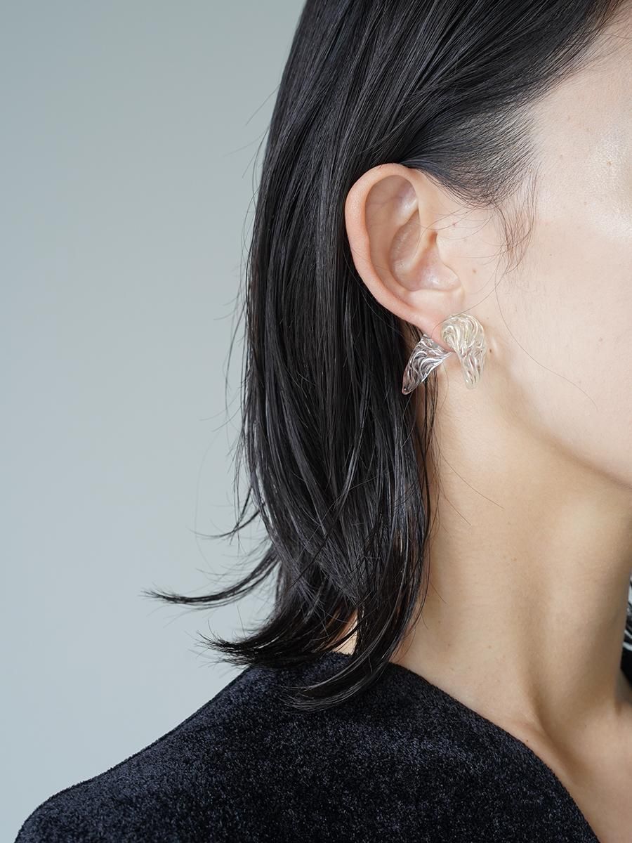 Glass Demi Lunar Earring mame kurogouchi   ピアス両耳用