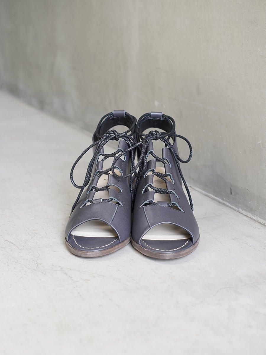 PETROSOLAUM Ghillie sandals / oil soft kip（Dark gray