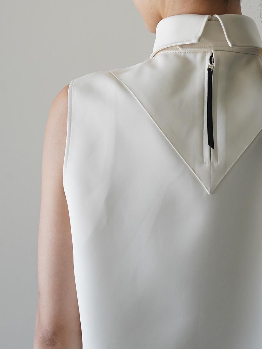 トップス THE RERACS SCARF COLLAR PULLOVER VEST RERACS FRONT TUCK P/P PULLOVER VEST｜THERERACS（ザ リラクス