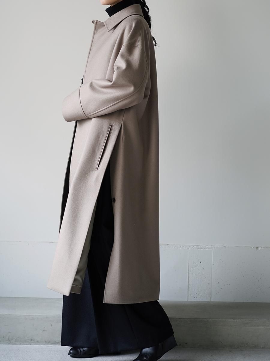 RERACS LIGHT MELTON BAL COLLAR COAT