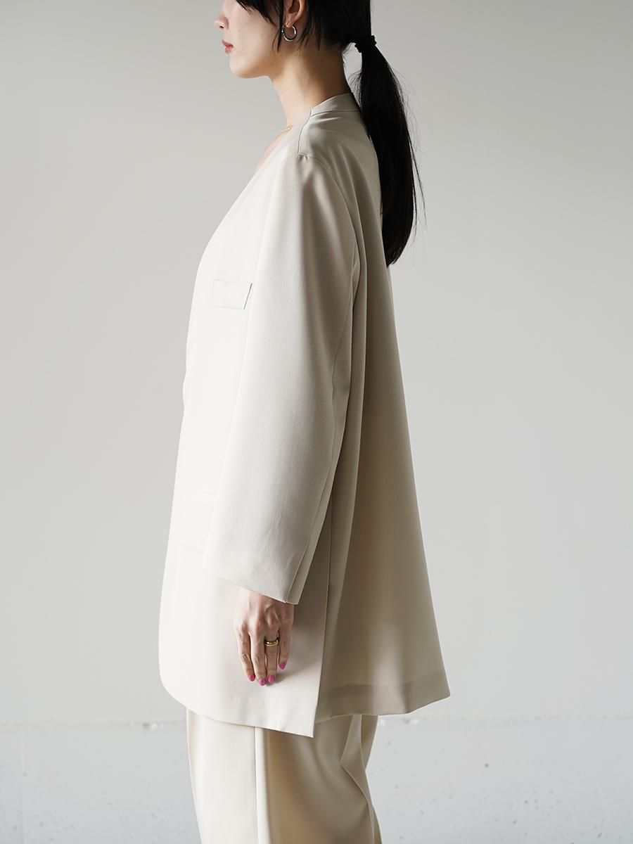 THE RERACS COLLARLESS JACKET - Altamira THE RERACS COLLARLESS JACKET - Altamira