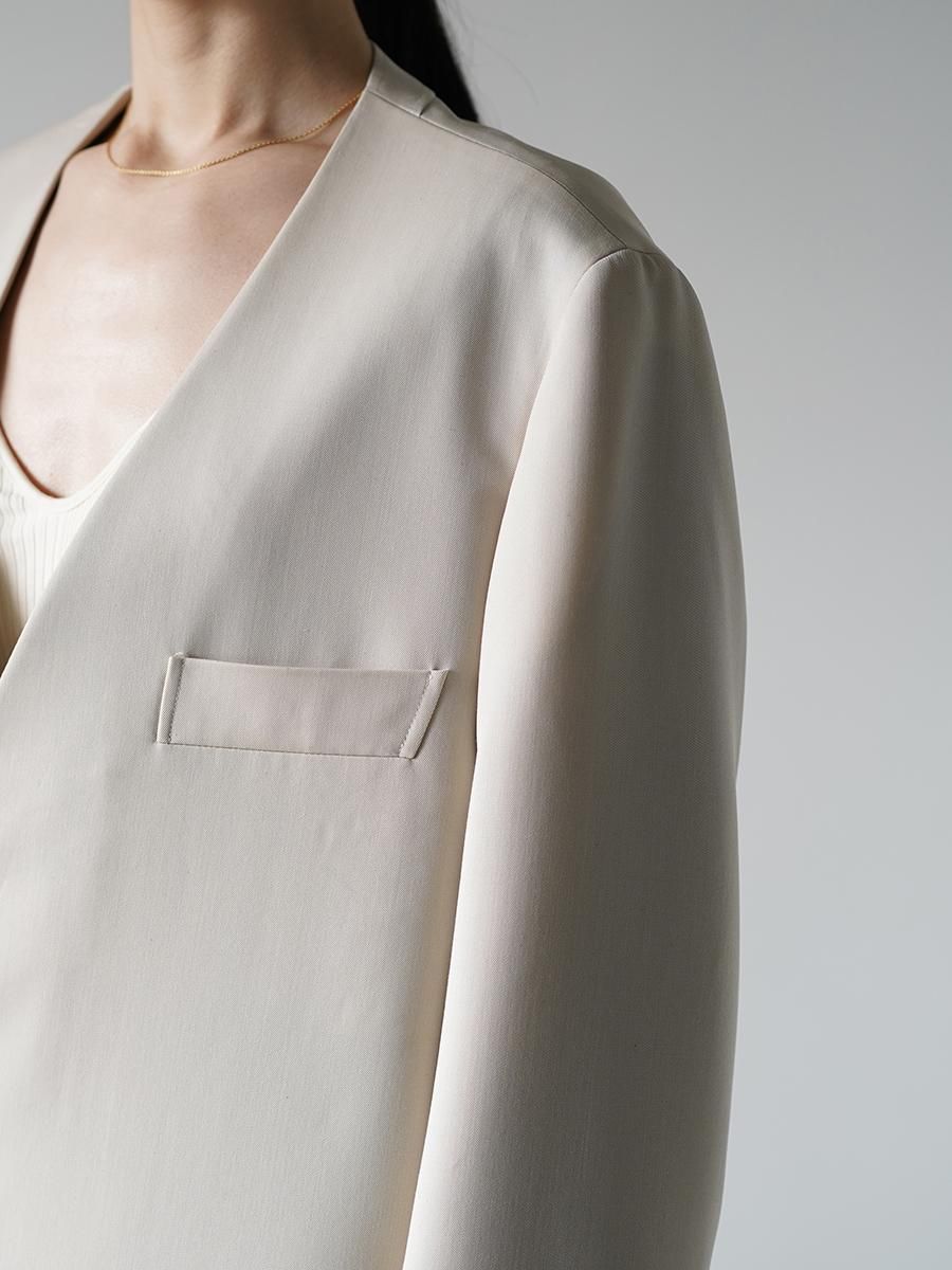 THE RERACS COLLARLESS JACKET - Altamira THE RERACS COLLARLESS JACKET - Altamira