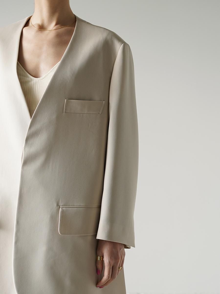 THE RERACS COLLARLESS JACKET - Altamira THE RERACS COLLARLESS JACKET - Altamira