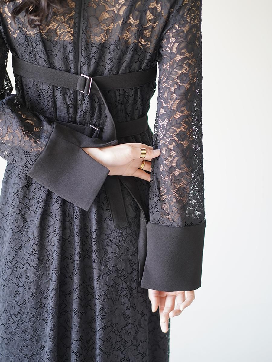 SHOULDER LACE DRESS | 日本発こだわりを極めた デニムブランド