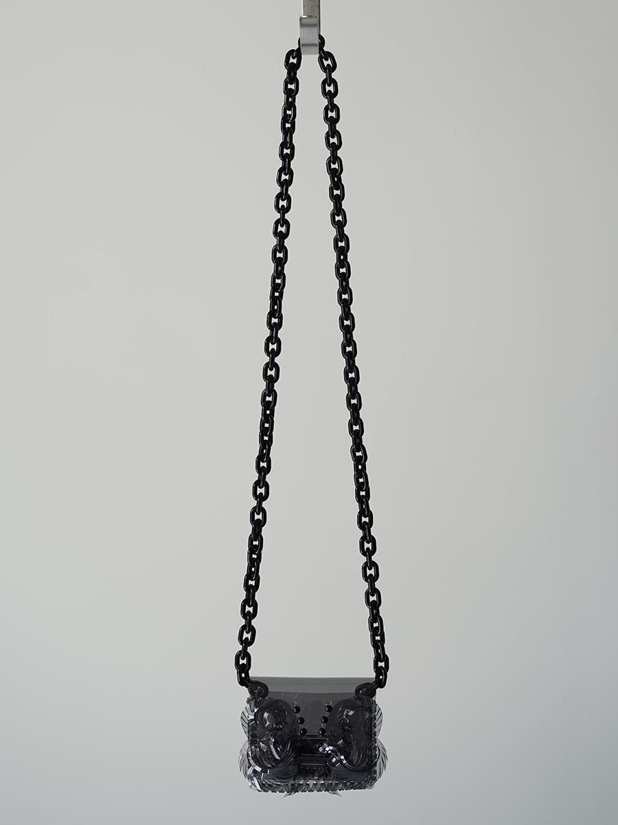 Mame Kurogouchi Transparent Sculptural Micro Mini Chain Bag Mame Kurogouchi Transparent Sculptural Micro Mini Chain Bag