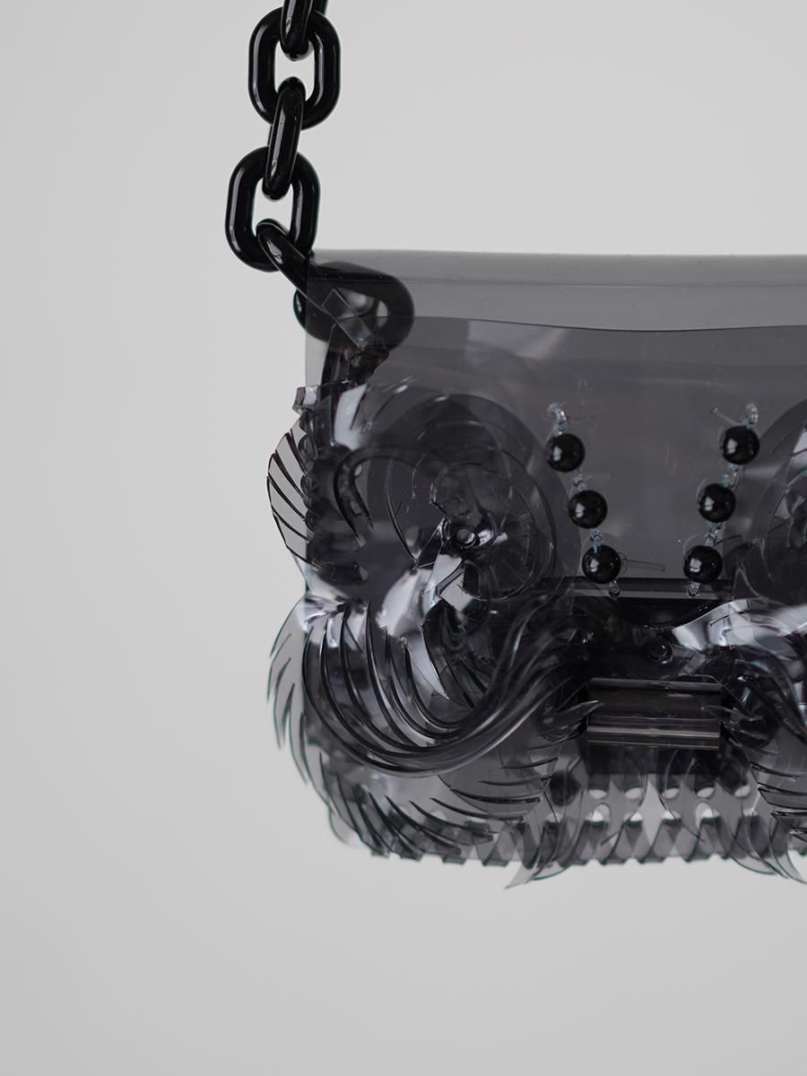 Mame Kurogouchi Transparent Sculptural Micro Mini Chain Bag Mame Kurogouchi Transparent Sculptural Micro Mini Chain Bag