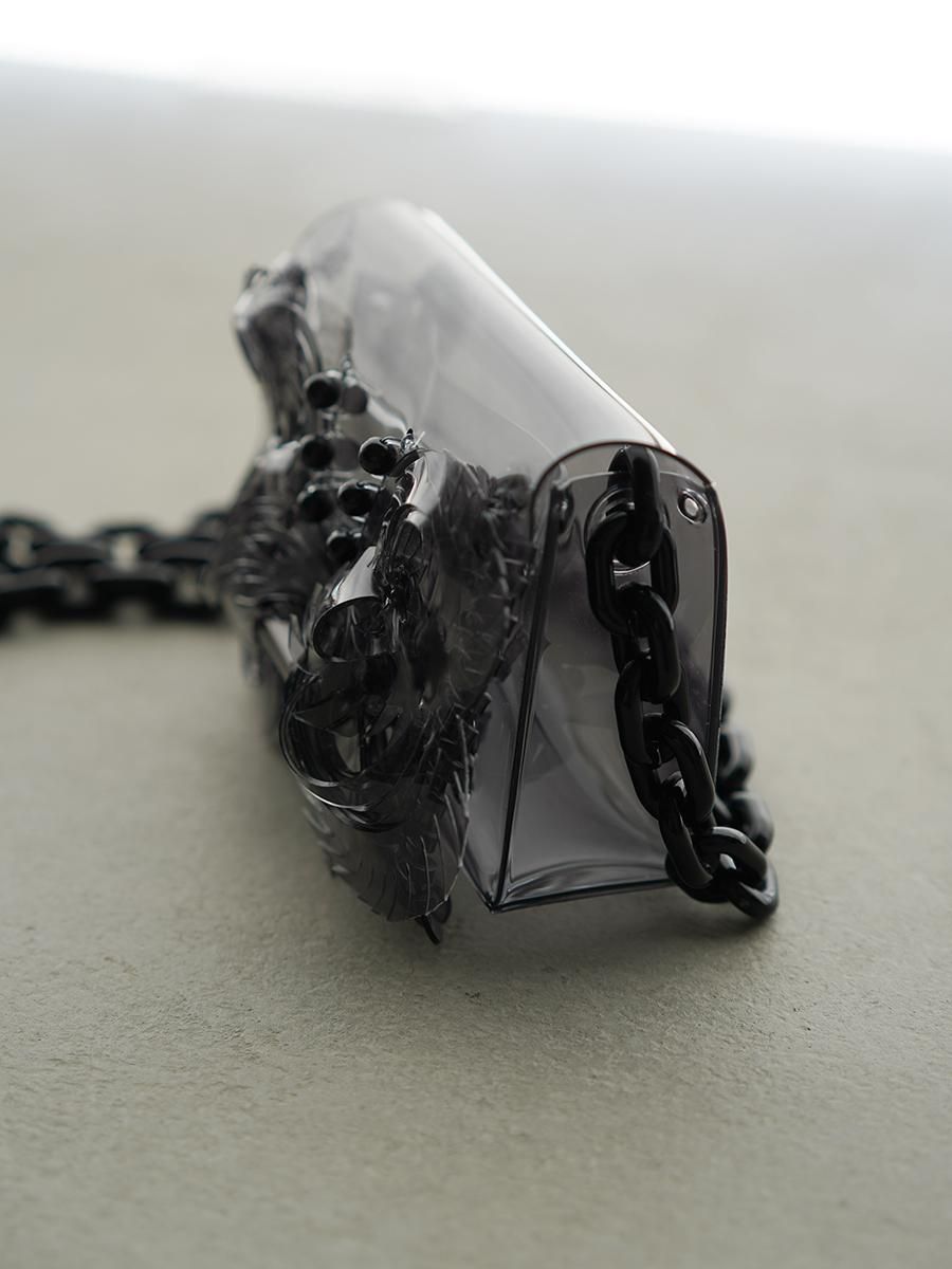Mame Kurogouchi Transparent Sculptural Micro Mini Chain Bag Mame Kurogouchi Transparent Sculptural Micro Mini Chain Bag