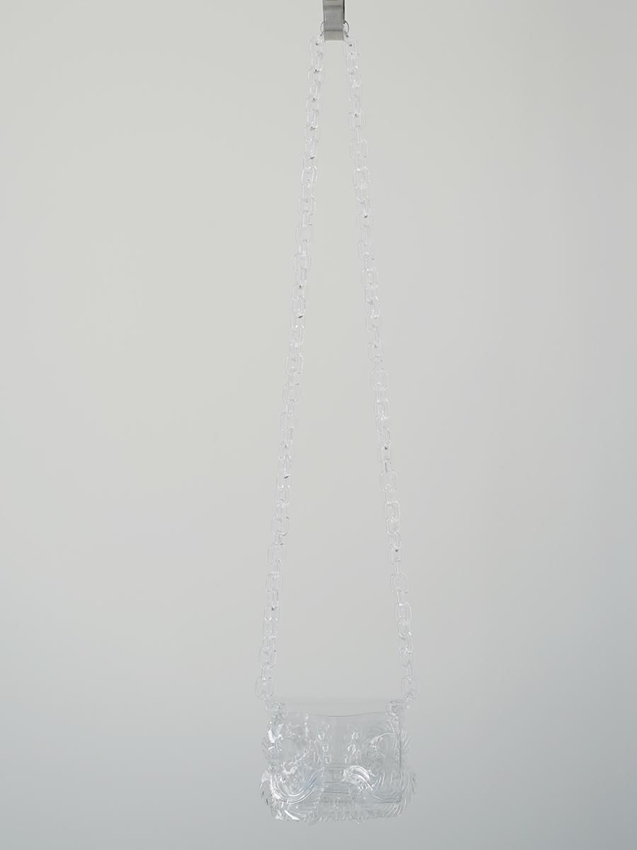 Mame Kurogouchi Transparent Sculptural Micro Mini Chain Bag Mame Kurogouchi Transparent Sculptural Micro Mini Chain Bag