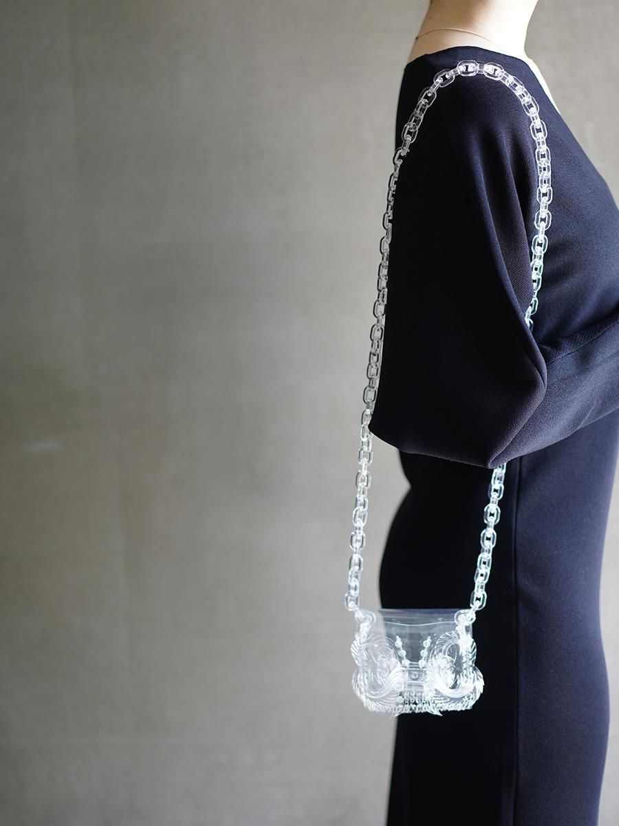 Mame Kurogouchi Transparent Sculptural Micro Mini Chain Bag Mame Kurogouchi Transparent Sculptural Micro Mini Chain Bag