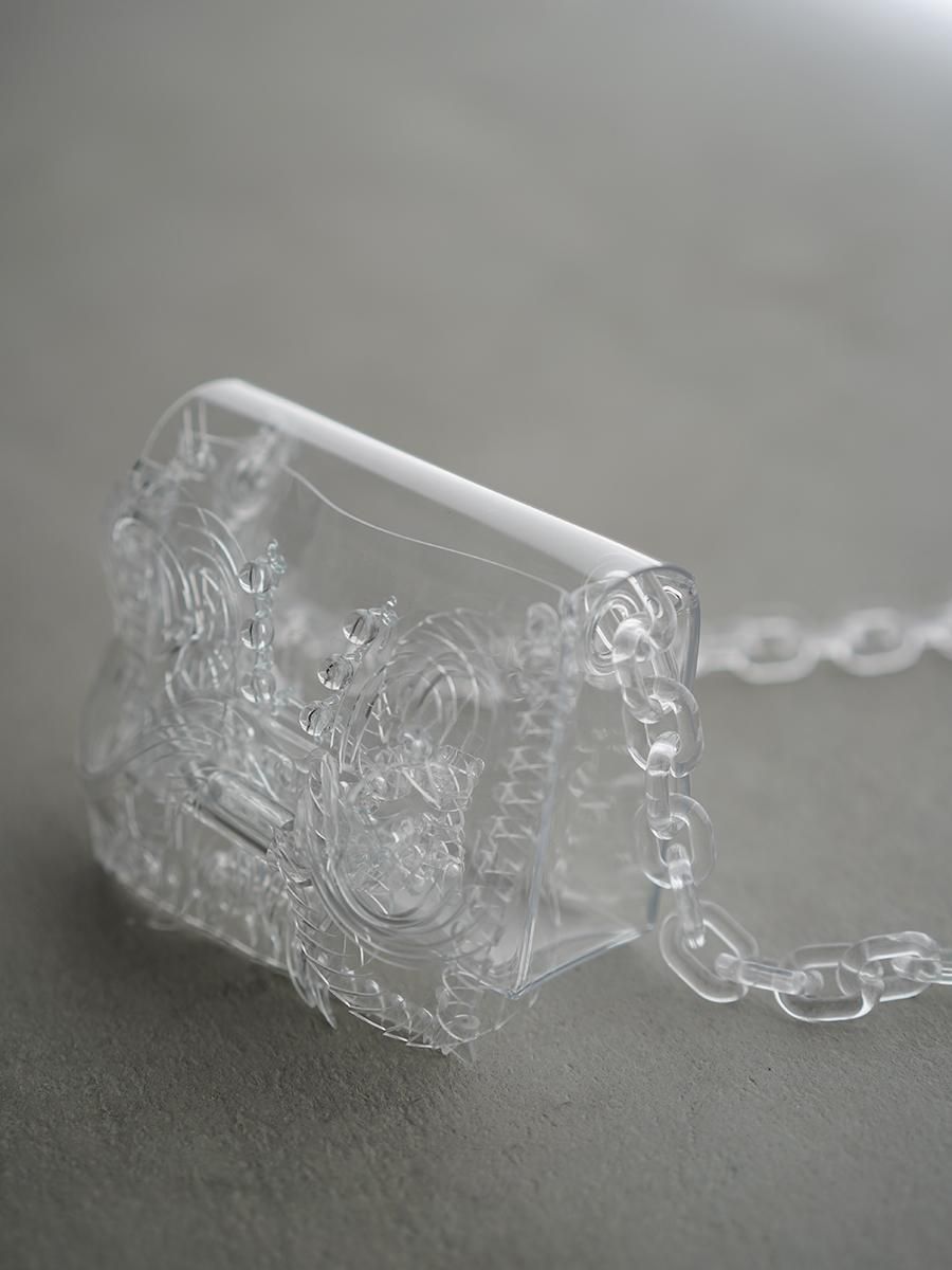 Mame Kurogouchi Transparent Sculptural Micro Mini Chain Bag Mame Kurogouchi Transparent Sculptural Micro Mini Chain Bag