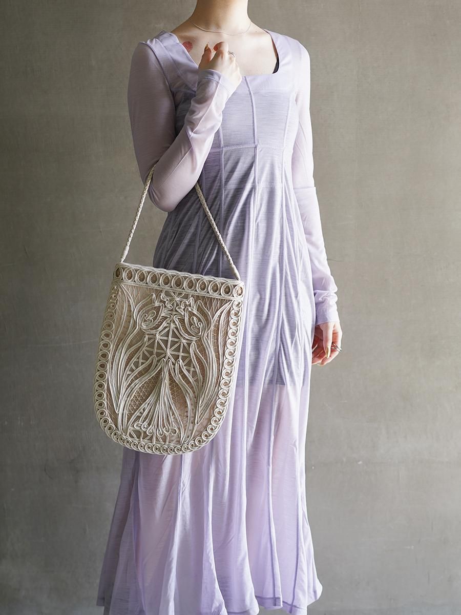 Mame Kurogouchi Cording Embroidery Curbed Tote Bag - Altamira Mame Kurogouchi Cording Embroidery Curbed Tote Bag - Altamira