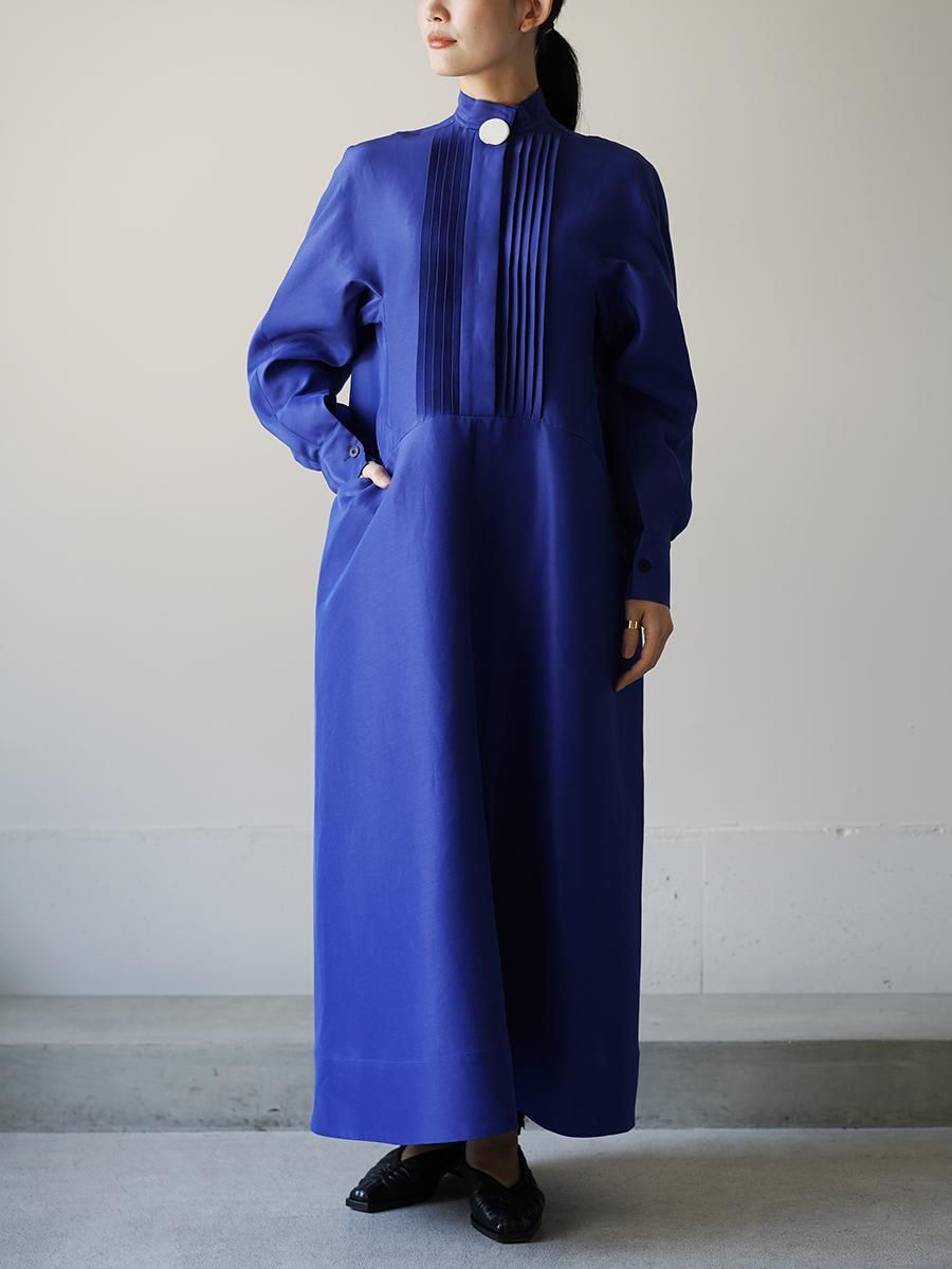 HARUNOBUMURATA JULIAN-COTTON SILK COCOON SHAPED DRESS - Altamira HARUNOBUMURATA JULIAN-COTTON SILK COCOON SHAPED DRESS - Altamira