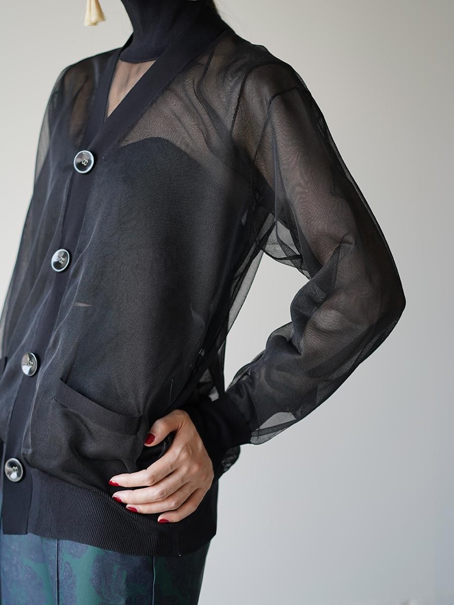 TOGA PULLA Sheer knit cardigan - Altamira TOGA PULLA Sheer knit cardigan - Altamira
