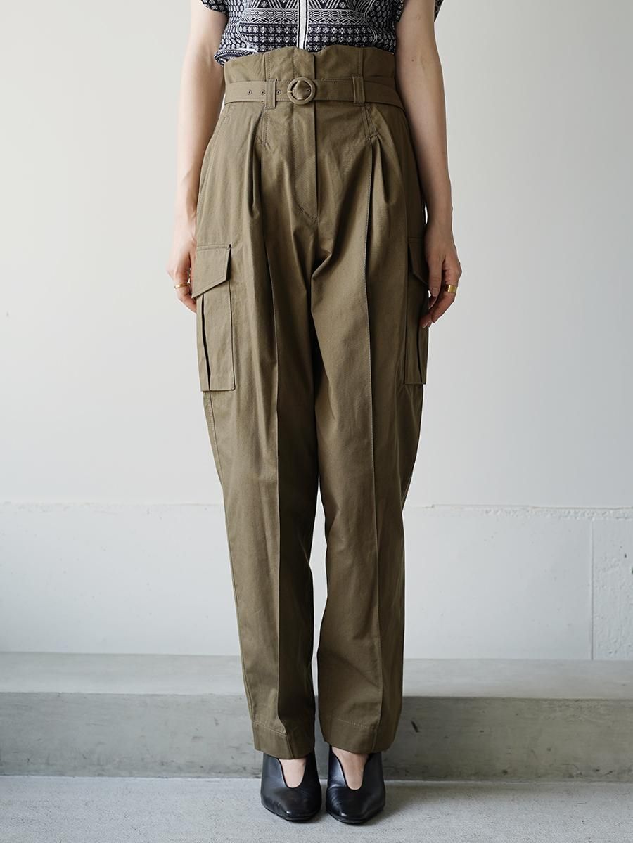 Mame Kurogouchi Organic Cotton Twill High Waisted Cargo Mame Kurogouchi Organic Cotton Twill High Waisted Cargo