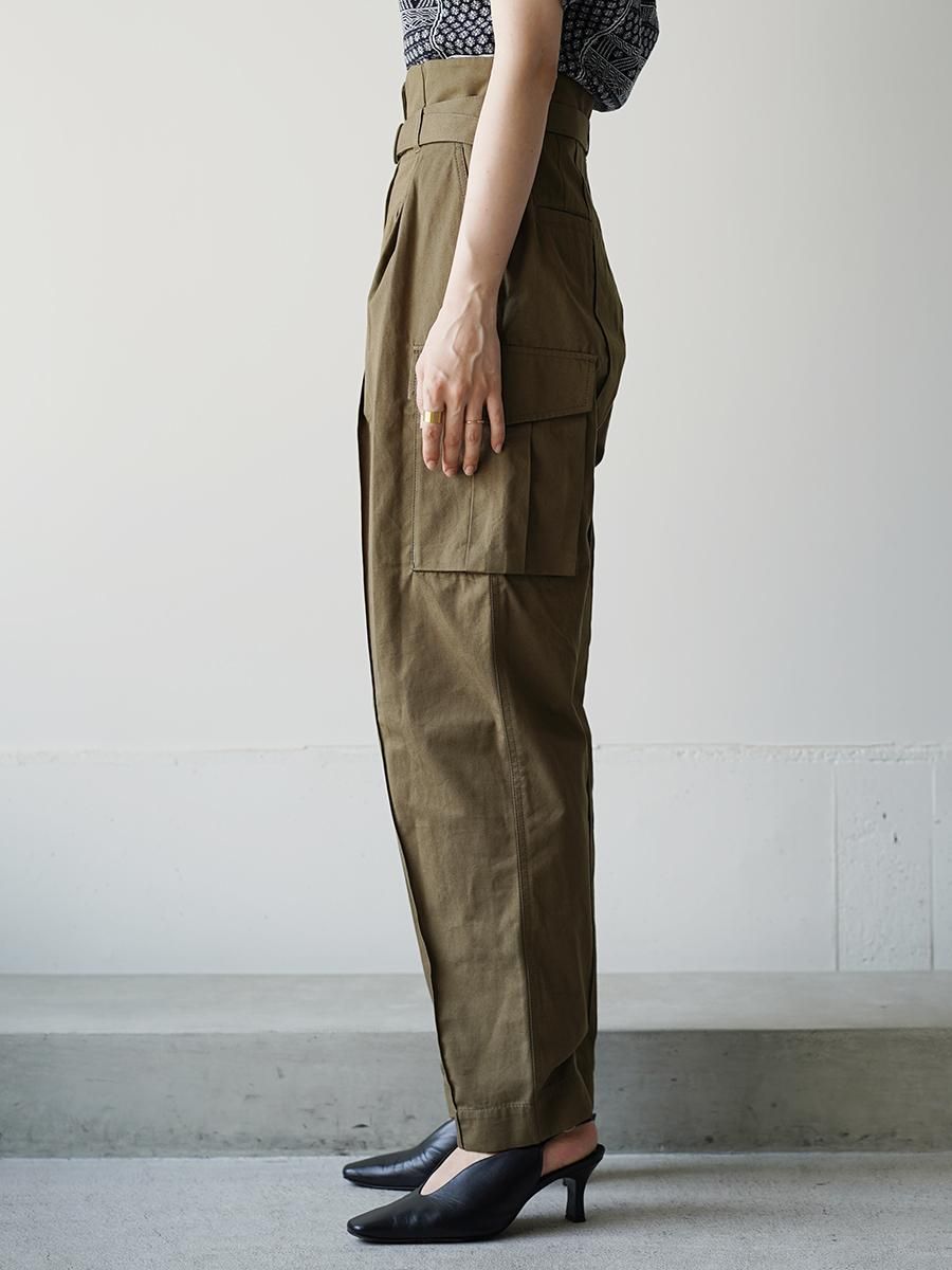 Mame Kurogouchi Organic Cotton Twill High Waisted Cargo Mame Kurogouchi Organic Cotton Twill High Waisted Cargo