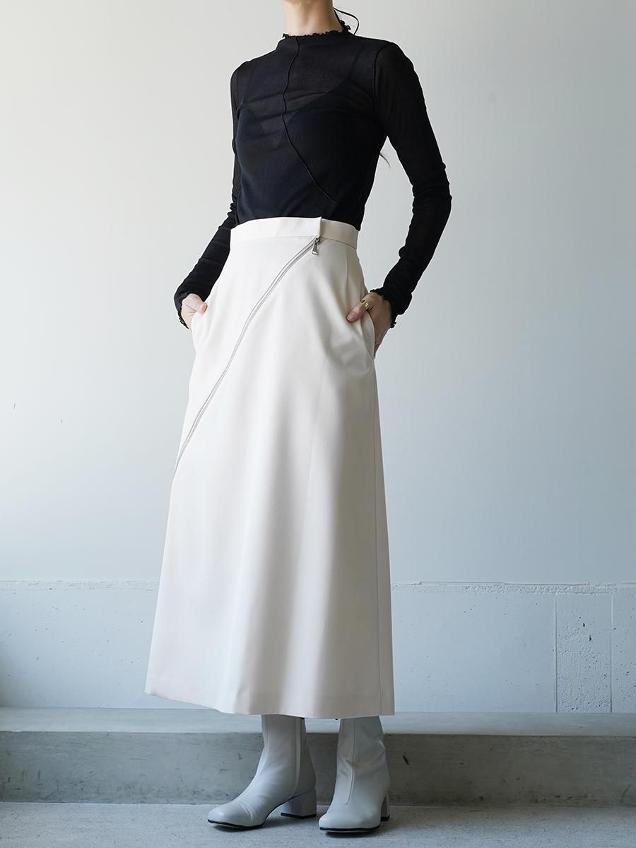 PHOTOCOPIEU ZIP-DETAIL LONG SKIRT - Altamira