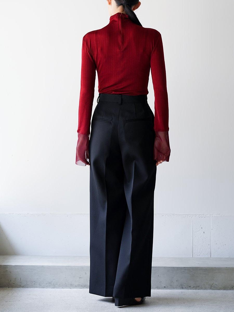 HARUNOBUMURATA ISPARTA - WIDE SILHOUETTE SUMMER WOOL TUCKED