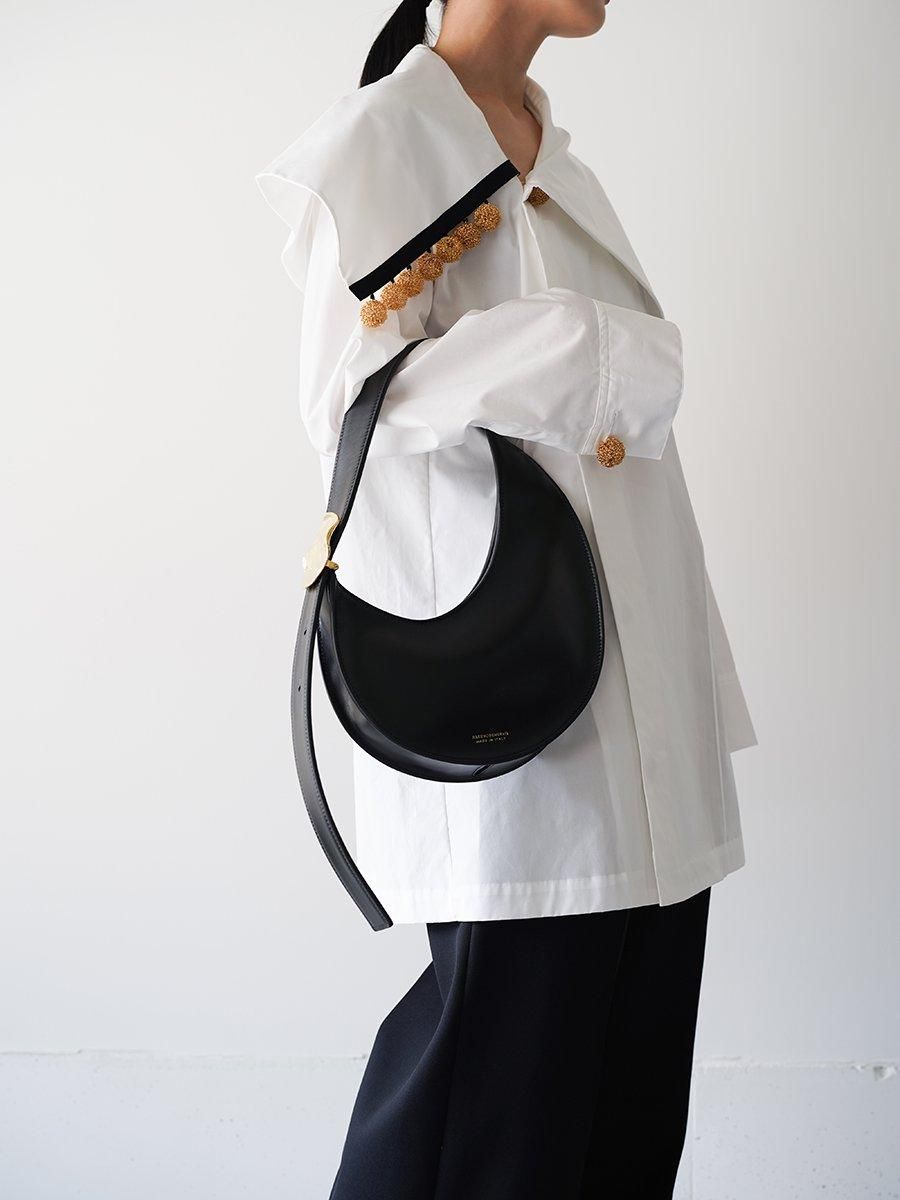HARUNOBUMURATA CONSTANTIN - LEATHER CIRCLE BAG - Altamira HARUNOBUMURATA CONSTANTIN - LEATHER CIRCLE BAG - Altamira