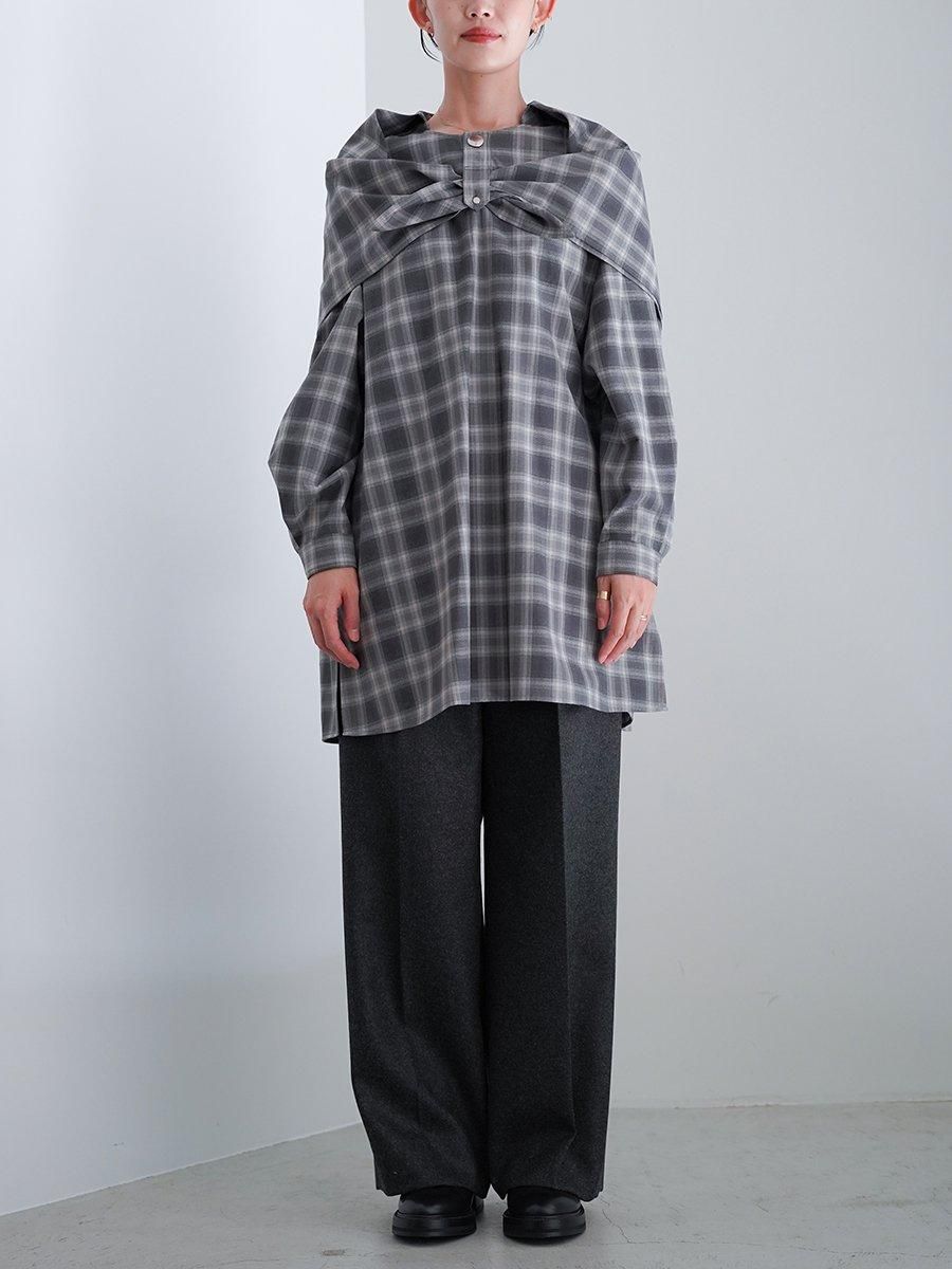 トップス THE RERACS SCARF COLLAR PULLOVER VEST THE RERACS SCARF COLLAR PULLOVER VEST