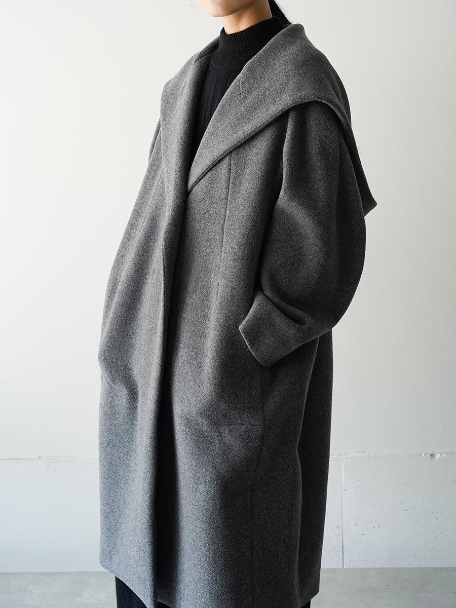 HARUNOBUMURATA KAREN - WOOL HOODED COAT - Altamira