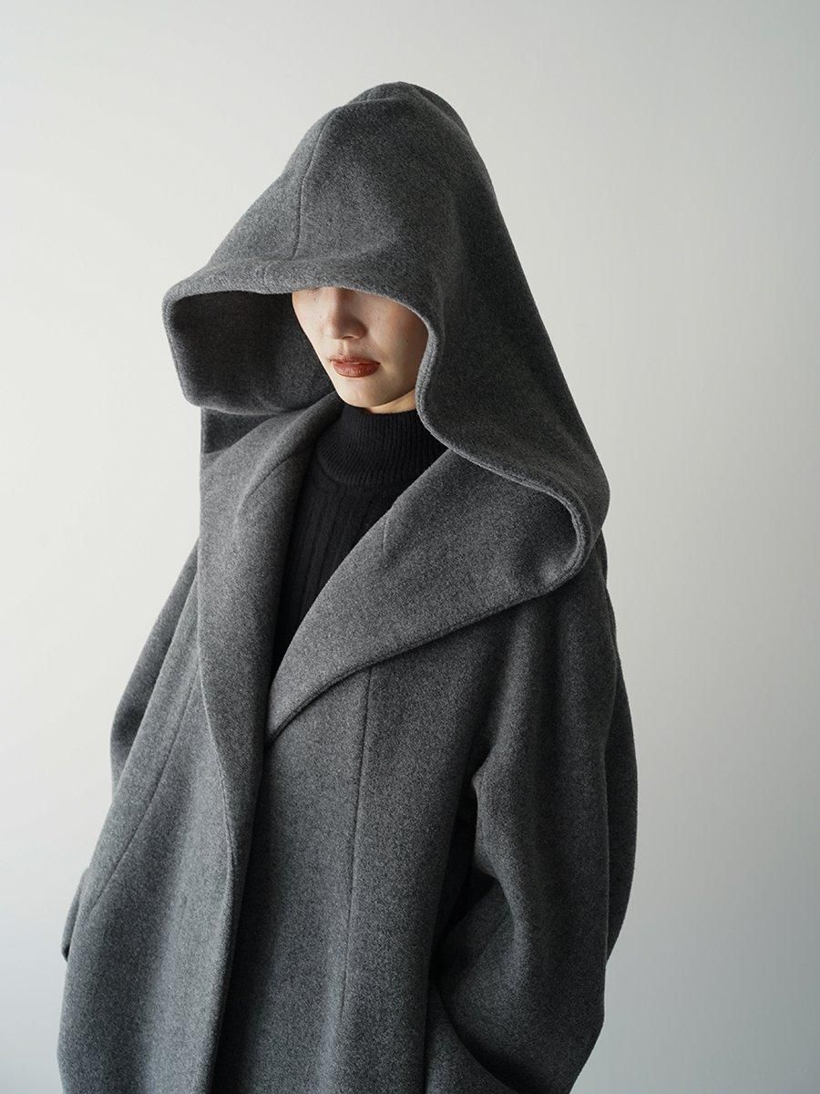 HARUNOBUMURATA KAREN - WOOL HOODED COAT - Altamira