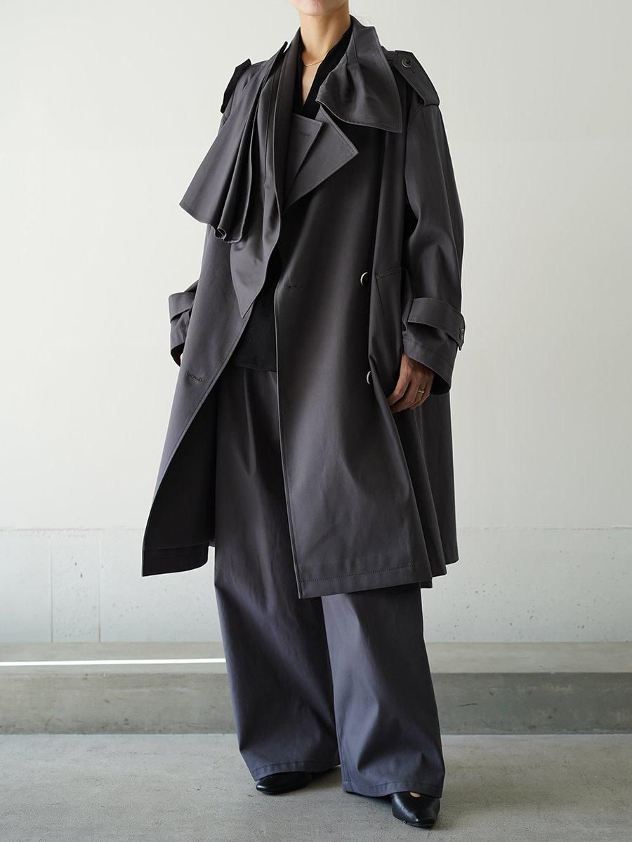 サイズ2 / トレンチコート / mame kurogouchi Mame Kurogouchi Sheer Oversized Organic Cotton Twill Trench