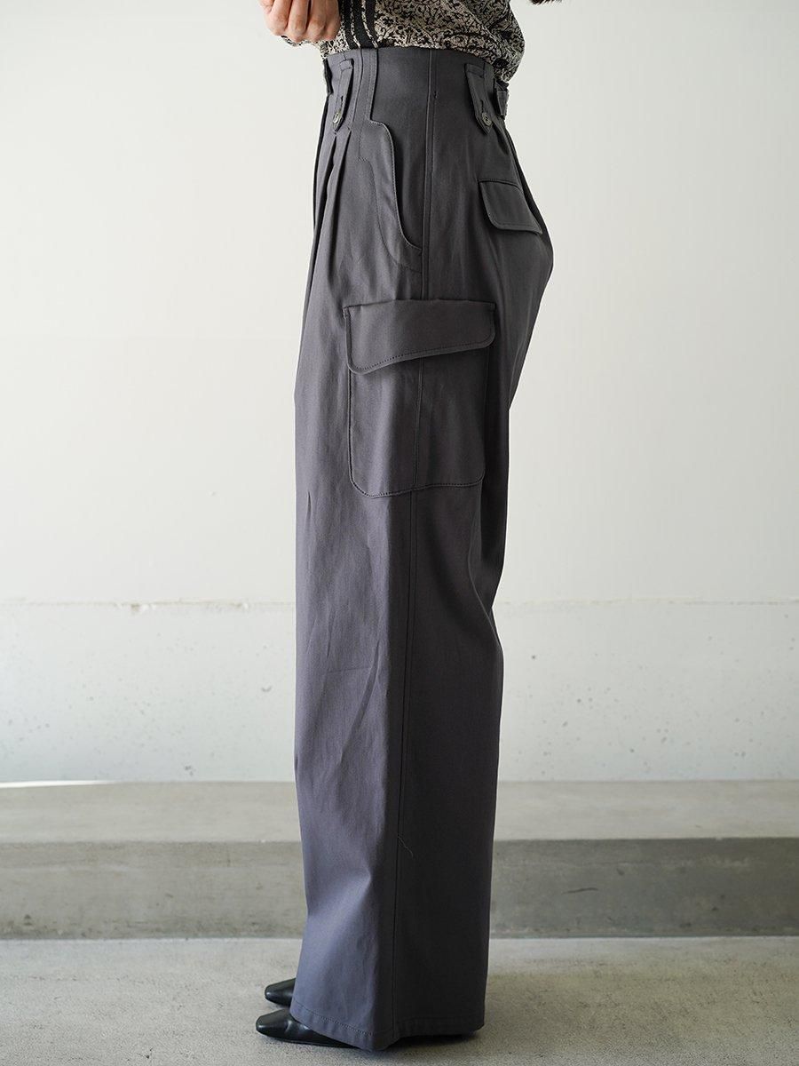 Mame Kurogouchi Acetate Polyester High Waisted Center