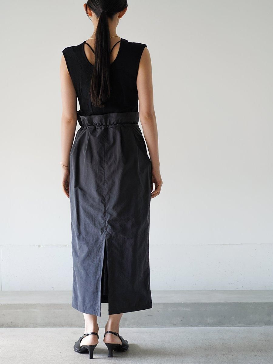 Mame Kurogouchi Split Yarn High Waisted Drawstring Skirt - Altamira