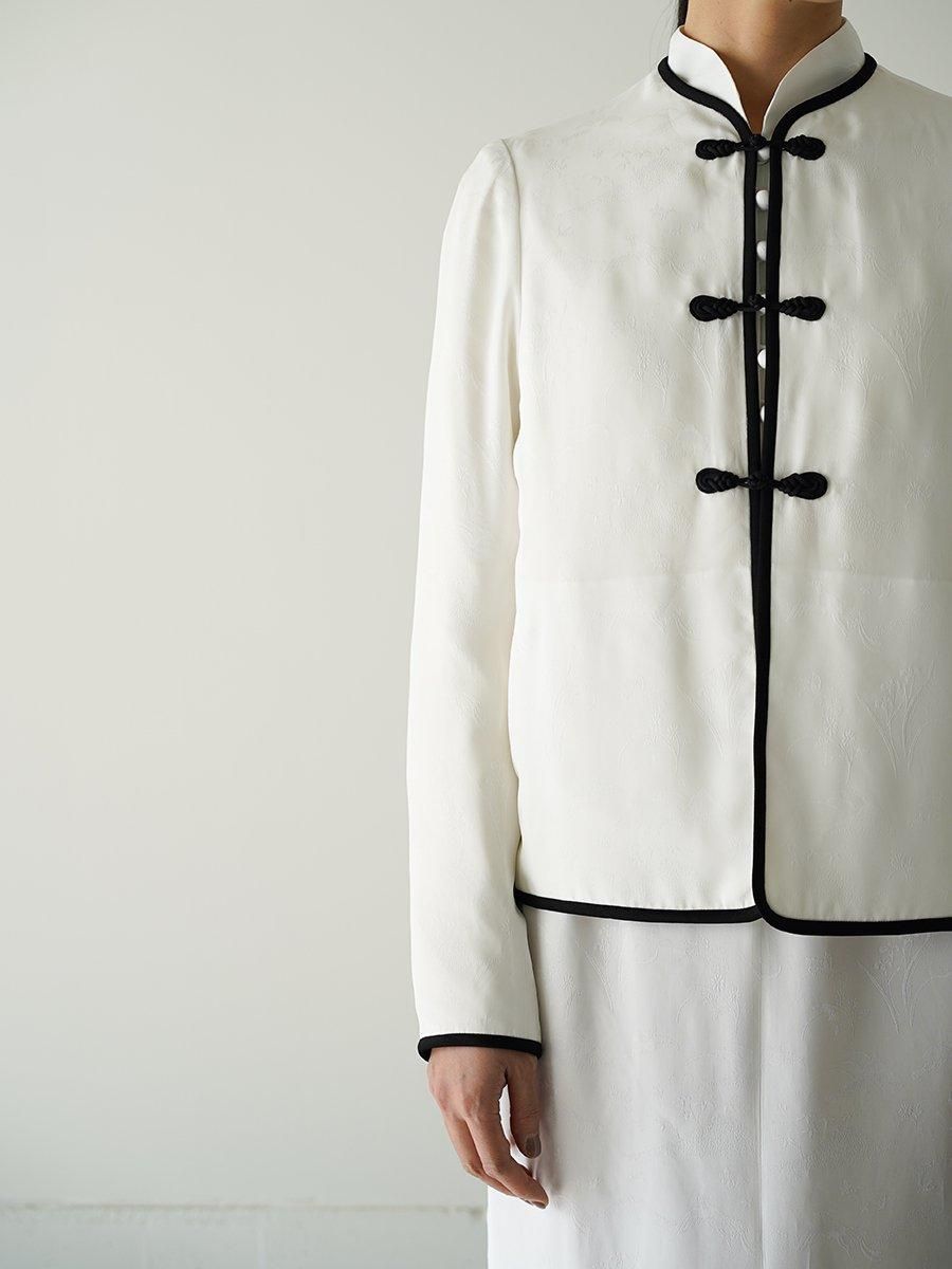 Mame Kurogouchi Viscose Rayon Floral Jacquard Silk Filling